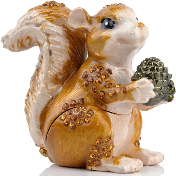 Squirrel Trinket Tchotchke Box NIB - Picture 1 of 11